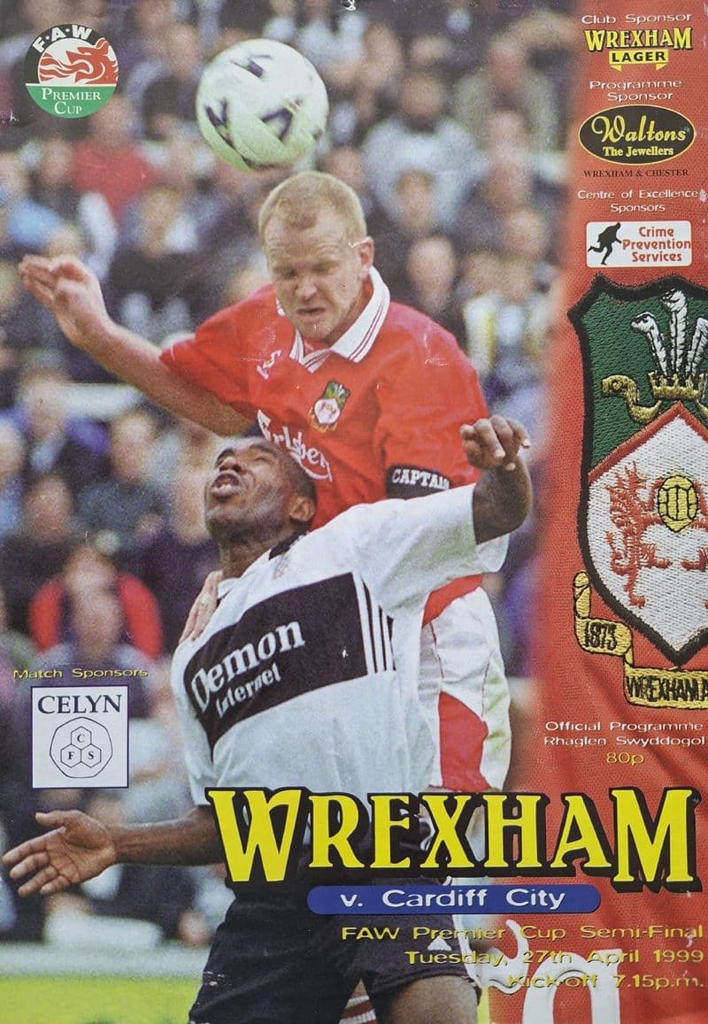 Wrexham v Cardiff City, FAW Premier Cup SF (1999, Apr 27th)