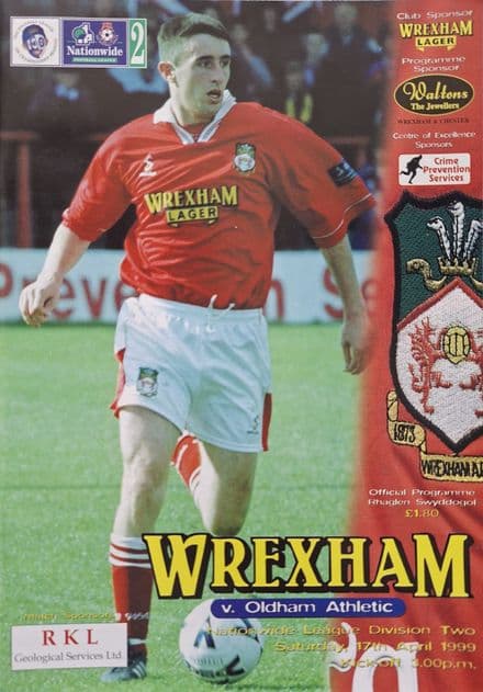 Wrexham v Oldham Athletic, Div 2 (1999, Apr 17th)