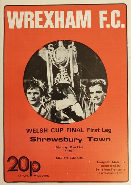 Wrexham v Shrewsbury, Welsh Cup F (1979, May 21st)