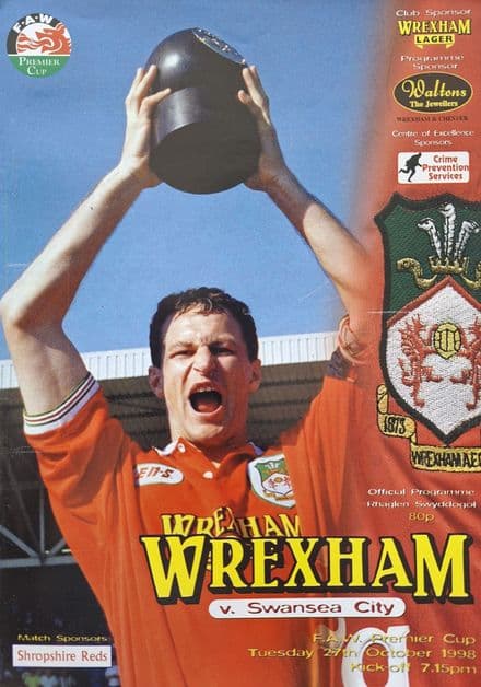 Wrexham v Swansea City, FAW Premier Cup (1998, Oct 27th)
