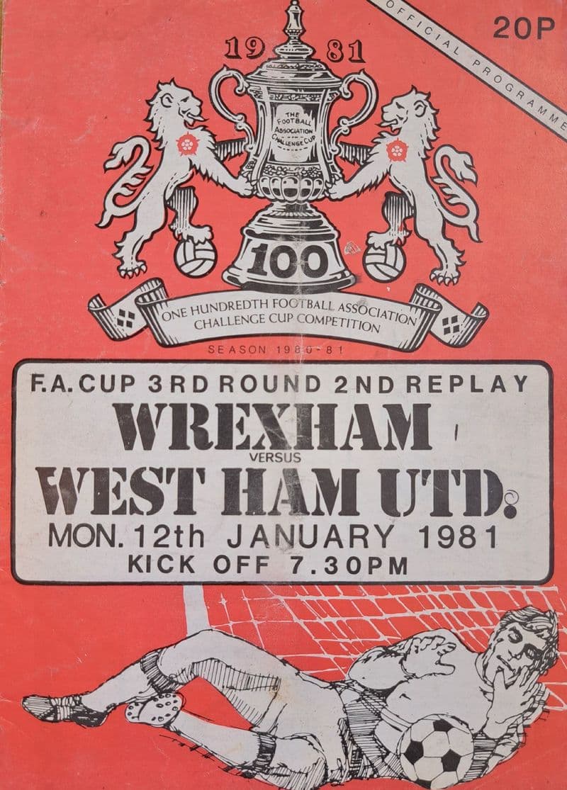 Wrexham v West Ham, FA Cup (1981, Jan 12th)
