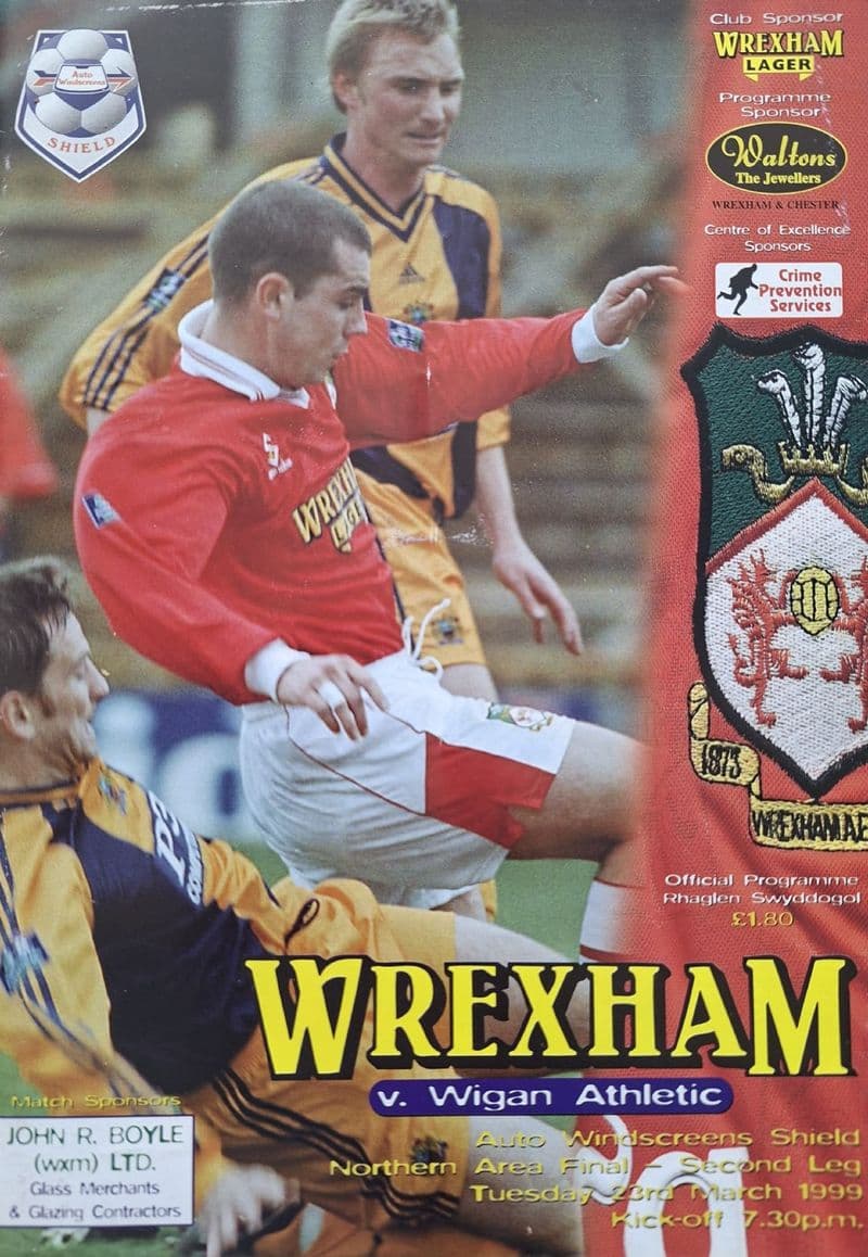 Wrexham v Wigan Athletic, Auto Windscreens Shield (1999, Mar 23rd)