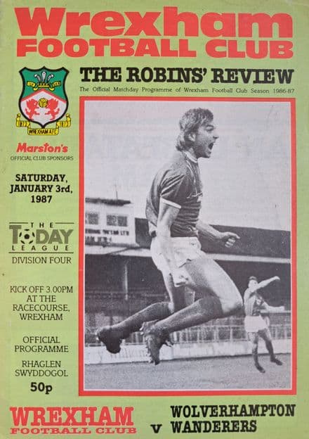 Wrexham v Wolverhampton Wanderers, Div 4 (1987, Jan 3rd)