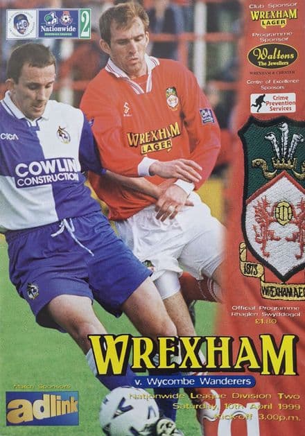 Wrexham v Wycombe Wanderers, Div 2 (1999, Apr 10th)