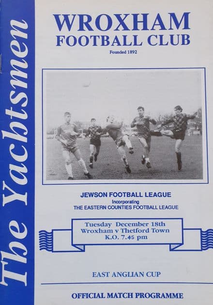 Wroxham v Thetford, Jewson (1990, Dec 18th)