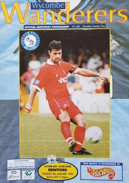 Wycombe v Brentford, Auto Windscreens Shield (1999 Jan 5th)