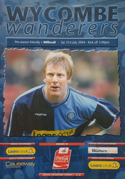 Wycombe v Millwall (2004, Jul 31st)
