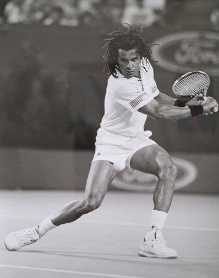 Yannick Noah Press Photo (Melbourne, 1990) "Backhand 1"