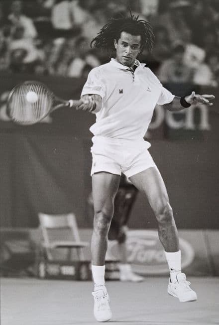 Yannick Noah Press Photo (Melbourne, 1990) "Forehand"