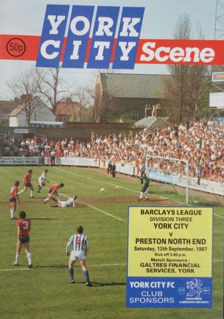 York City v Preston North End, Div 3 (1987, Sep 12th)