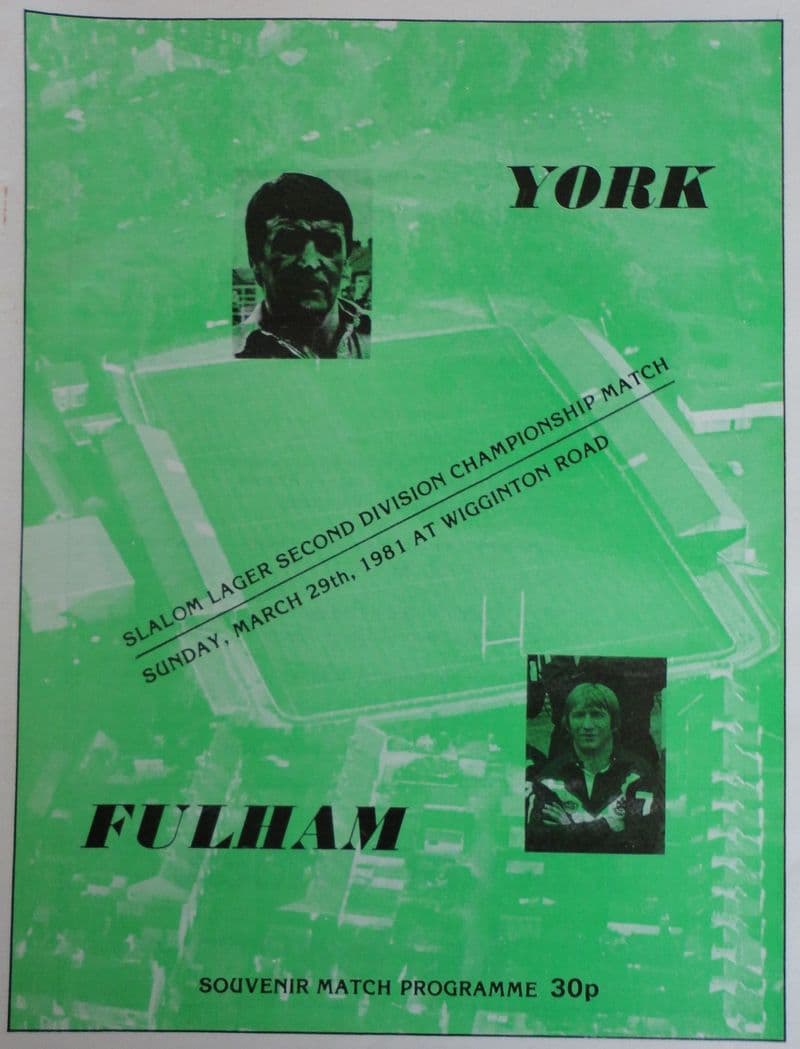 York v Fulham (1981, Mar 29th)
