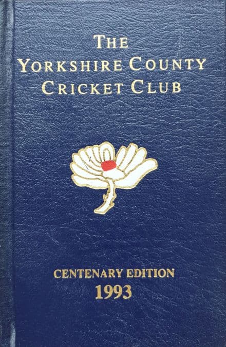 Yorkshire CCC Handbook (1993, Centenary Edition)