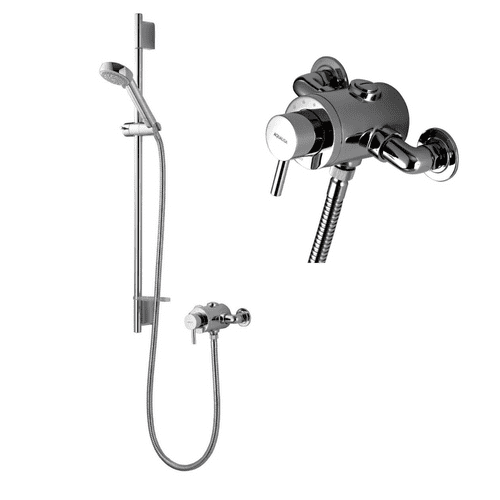 Aqualisa Siren Single Lever Exposed Shower with Adjustable 90mm Harmony Head: Model  SRN001EA