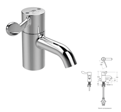 Armitage Shanks Contour 21+ Basin Mixer Tap Chrome (Model A6697AA)