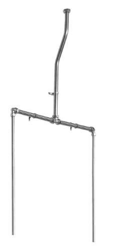 Armitage Shanks Regal Exposed Flush Pipe for Two Urinals - Model S6233MY