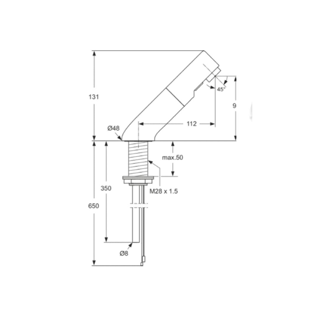 Armitage Shanks Sensorflow 21 Deck Mounted Basin Spout Multi Model A4853AA