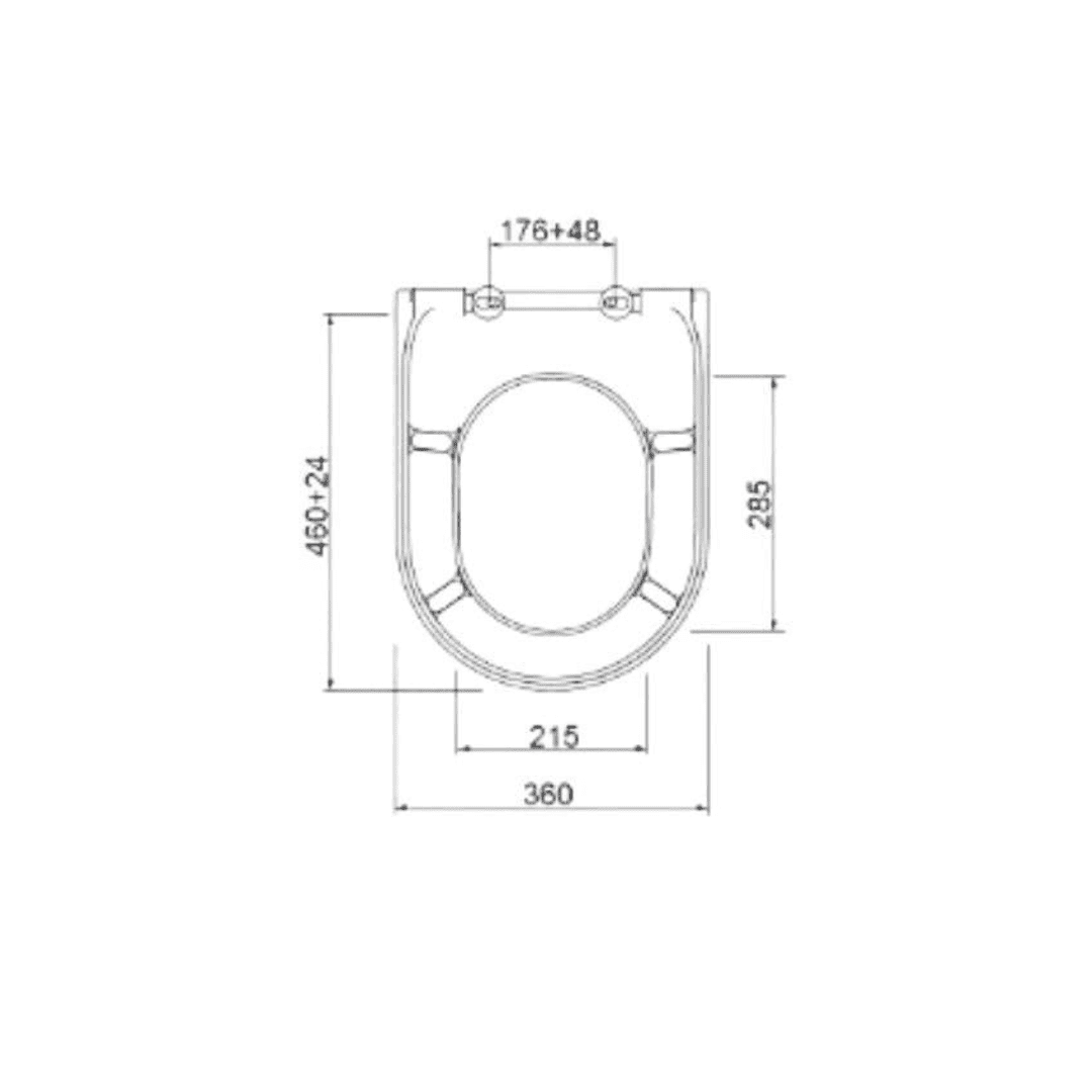 Bagno BDS-COR-701024-A Toilet Seat - Soft Close