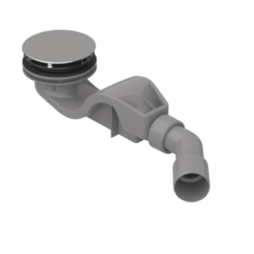 Bette Solid 50 Shower Tray Waste in Chrome - Water Seal Depth 50mm: Model: B523-901