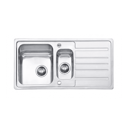 Bristan 1.5 Bowl, Single Drainer Sink & Tap Pack: Model CN SK INXRD1.5 SU RU