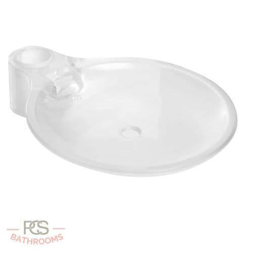 Bristan Cascade Soap Dish (Clear) - Model CAS SOAP01 C