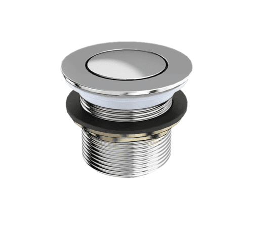 Crosswater Click-Clack Bath Waste, Unslotted, Chrome (Model CW2)