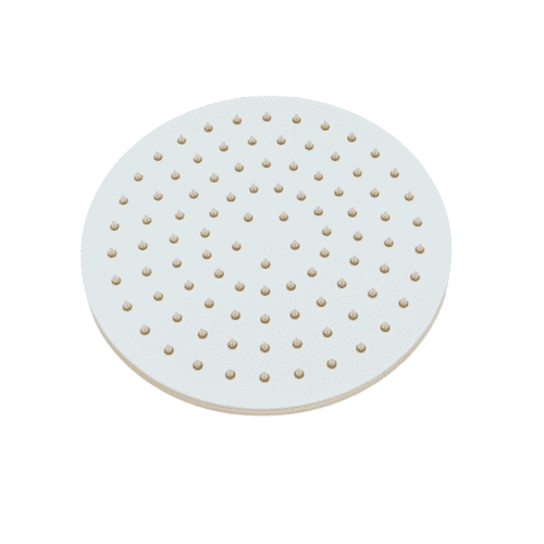 Crosswater MPRO Round Fixed Shower Head - GLOSS White - 200mm Diameter (Model PRO200W)