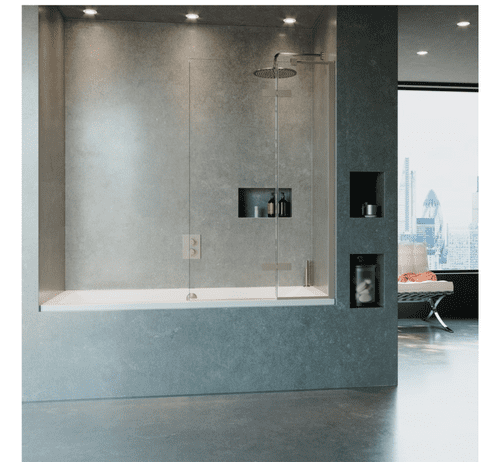 Crosswater OXBDVC0900R Brushed Stainless Steel Right Hand Inline Panel (Model OXBDVC0900R)