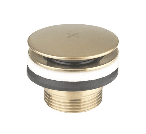 Crosswater Universal Basin Click Clack Waste, Brushed Brass (Model BSW0290F)