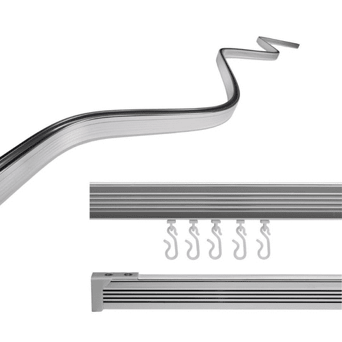 Croydex Bendy Shower Rail - 2500mm- Chrome Effect: Model AD200641