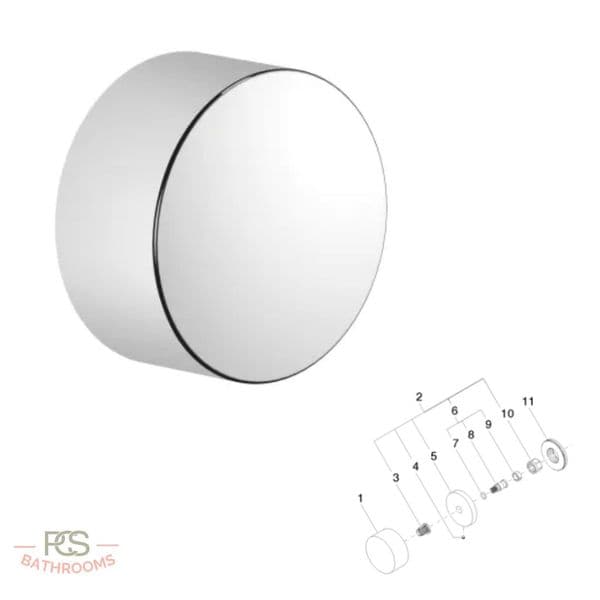 Dornbracht Deque Wall Valve In Chrome - Model 36310740-00