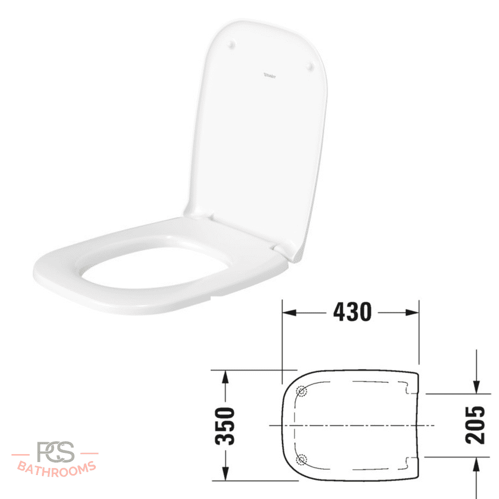 Duravit D Code Toilet Seat & Cover Model 0067310000