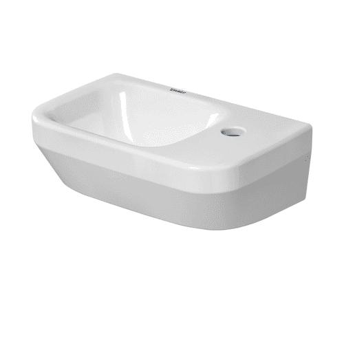 Duravit No.1 - 360 x 220 mm - Right Hand, 1Taphole Handrinse Washbasin - White- Model: 07453600412