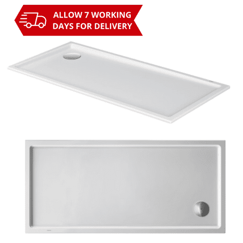Duravit Starck Shower Tray 1500x700 Slimline Rectangle White - Model 720127000000000