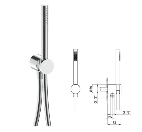 Fantini AF/21 Shower Set Chrome (Model 81028061)