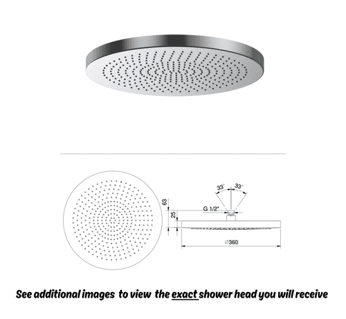 Fantini Lame Rainfall Shower Head 360mm Chrome (Model 86028084)