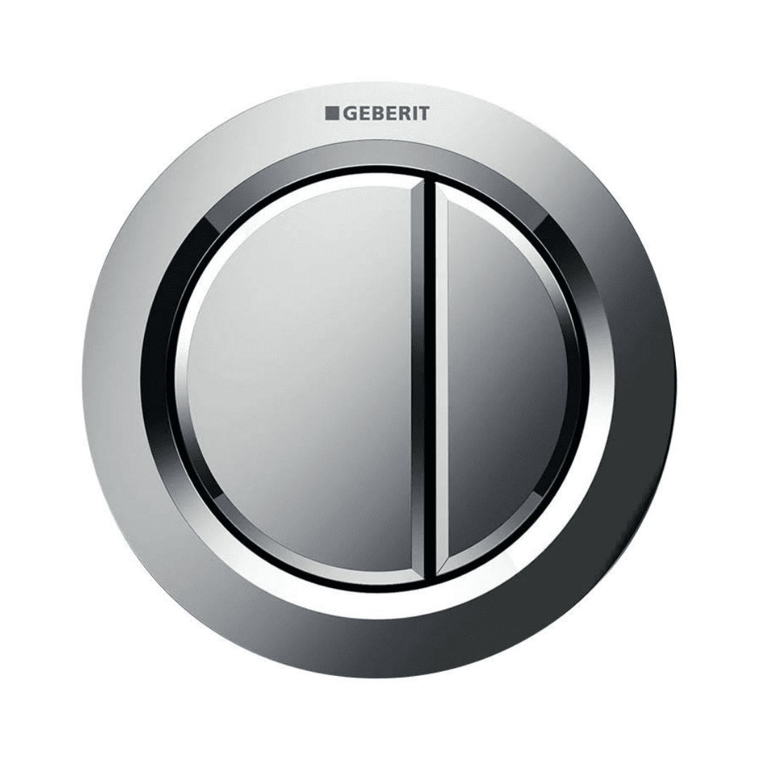 Geberit Buttons Geberit Plastic Gloss Chrome Plated Pneumatic Flush Button - Model 116 ...