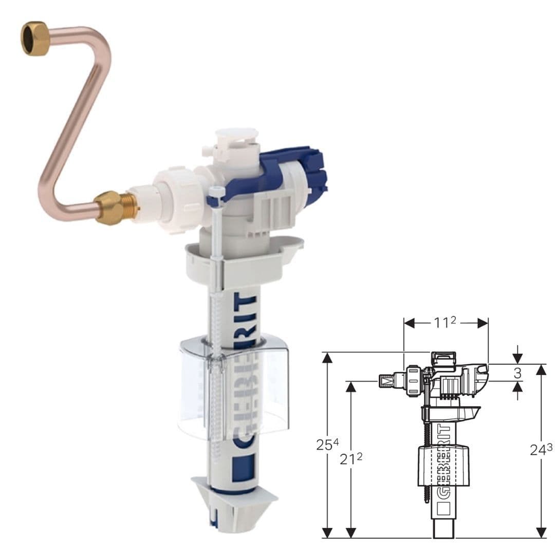 Geberit Side Fill Valve Type Model 380 242 984 00 1
