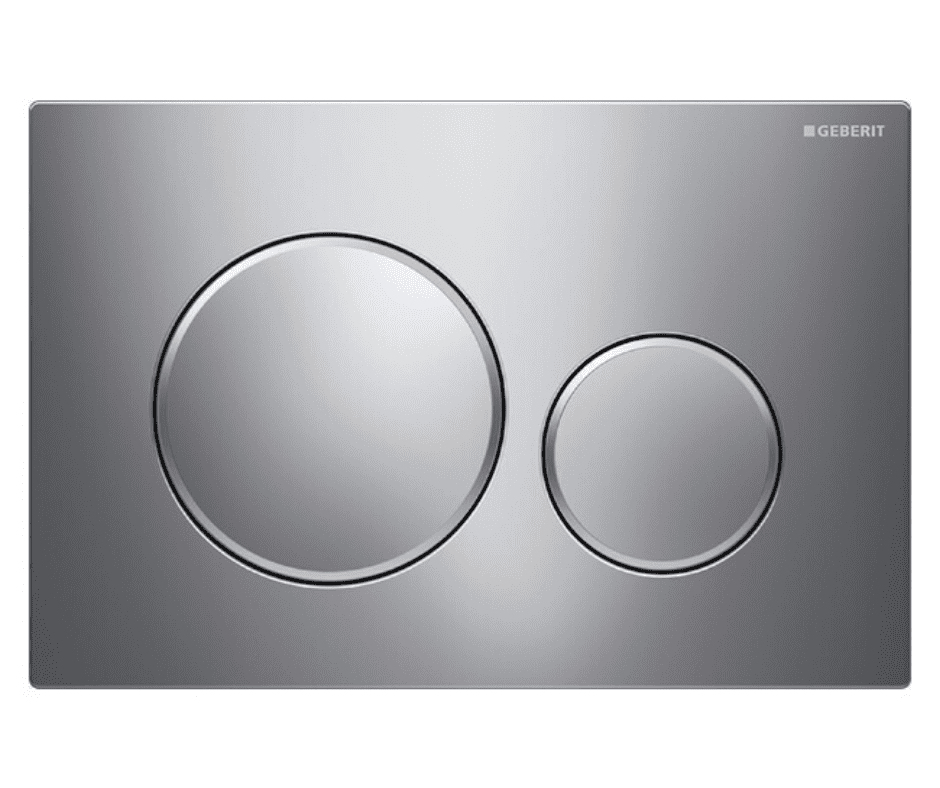 Geberit Sigma 20 Plaque de déclenchement 115882KH1 Chrome Brillant/Chrome Mat 115 882 KH 1