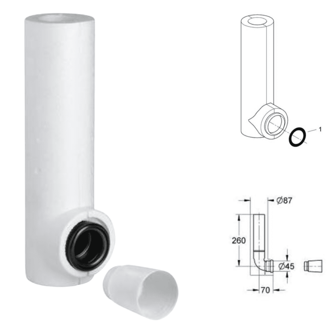 GROHE urinoir spoelpijp 20 cm recht met O-ring 18mm Chroom 37035000 GROHE urinoir spoelpijp 20 cm recht met O-ring 18mm Chroom 37035000