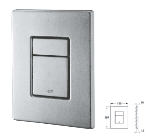 GROHE Skate Cosmopolitan Flush Plate Stainless Steel (Model 38732SD0)