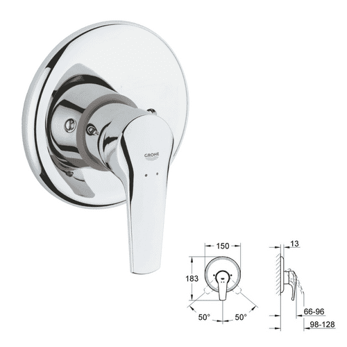 Grohe Trim/Finishing Set - In Chrome - Model 19451000