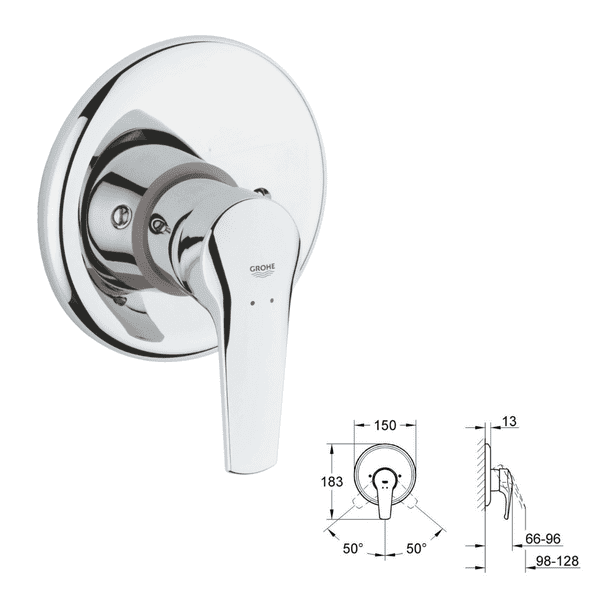 Grohe Trim/Finishing Set - In Chrome - Model 19451000