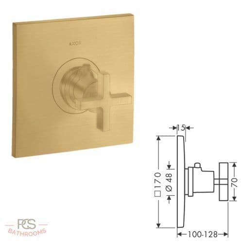 Hansgrohe Axor Citterio Thermostat Mixer. Brushed Gold - Model 39716250