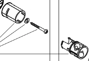 Hansgrohe Croma 100 Multi Hand Shower Wall Support (HG95162000)