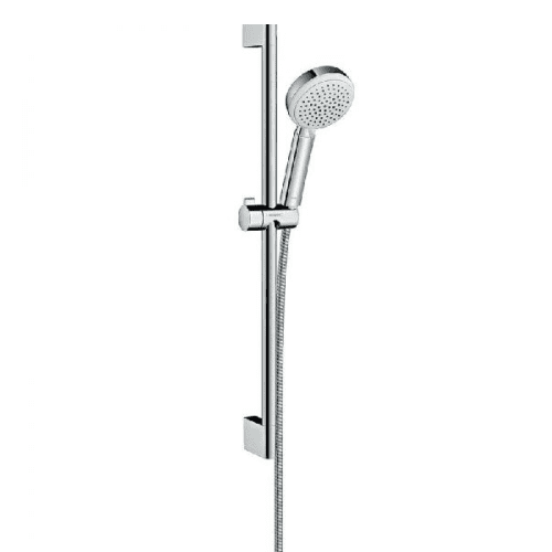 Hansgrohe Crometta 100 Vario - 0.65m Riser Rail Set. - White/Chrome: Model 26654400