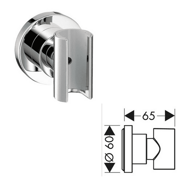 Hansgrohe Hansgrohe Axor Citterio Shower Support In Chrome - Model 39525000
