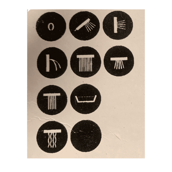 Hansgrohe Set Of Symbols - Spare Part - Model 92541000