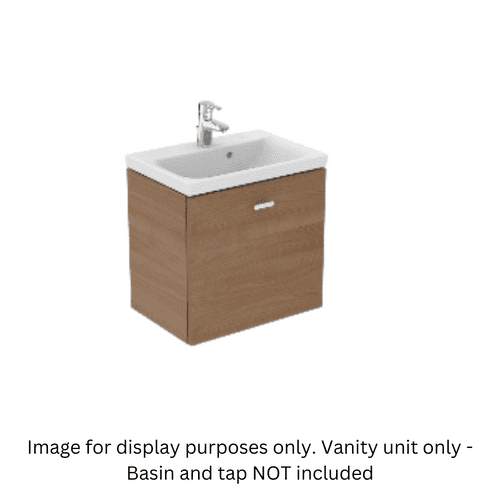 Ideal Standard Concept Space Wall Mounted - 1 Drawer Base Unit - American Oak: Model E0313SO