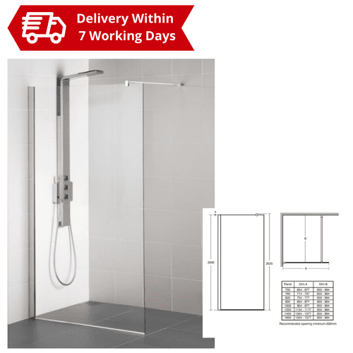 Ideal Standard Synergy 700 Wetroom Panel- Model L6220EO