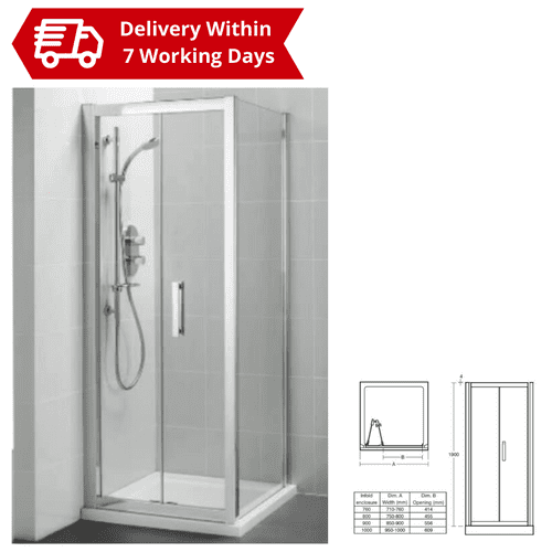 Ideal Standard Synergy - 760 Infold Door - Model L6206EO